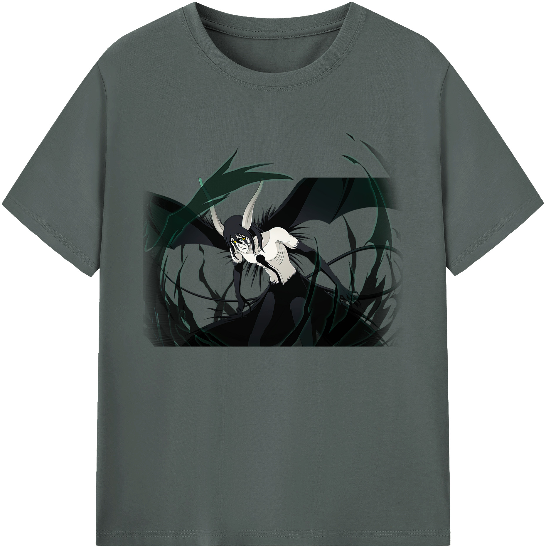 （画像用） ブリーチ ウルキオラ·シファー BLEACH Ulquiorra cifer 綿100％ メンズ半袖Tシャツ｜肌触りやわらか＆通気性